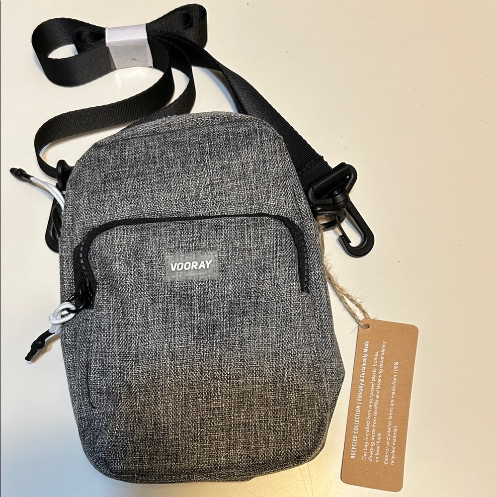 Vooray Black and Gray Crossbody Bag
